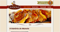 Desktop Screenshot of botecodomanolo.com.br