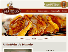 Tablet Screenshot of botecodomanolo.com.br